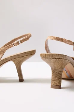 Shoes<SAM EDELMAN Bianka Sling Heel Bufftan
