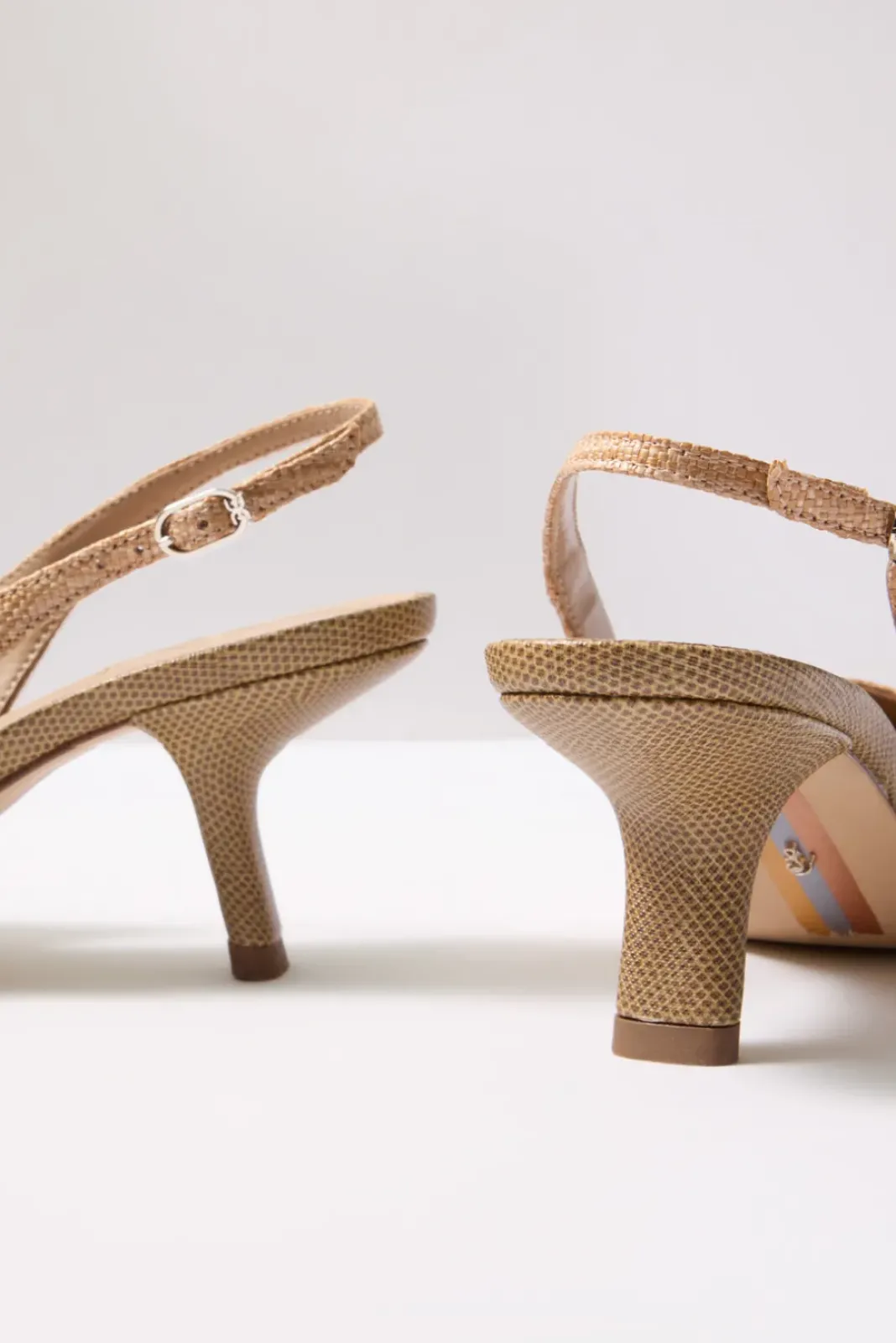 Shoes<SAM EDELMAN Bianka Sling Heel Bufftan