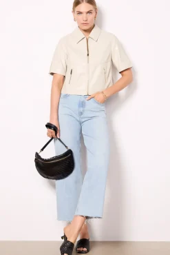 Blazers & Jackets<EVEREVE Billie Half Sleeve Moto Dove