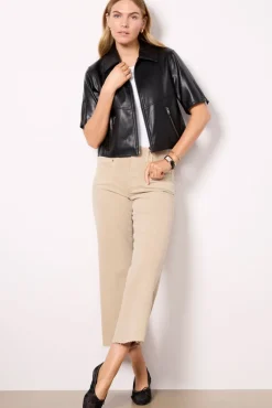 Blazers & Jackets<EVEREVE Billie Half Sleeve Moto Black