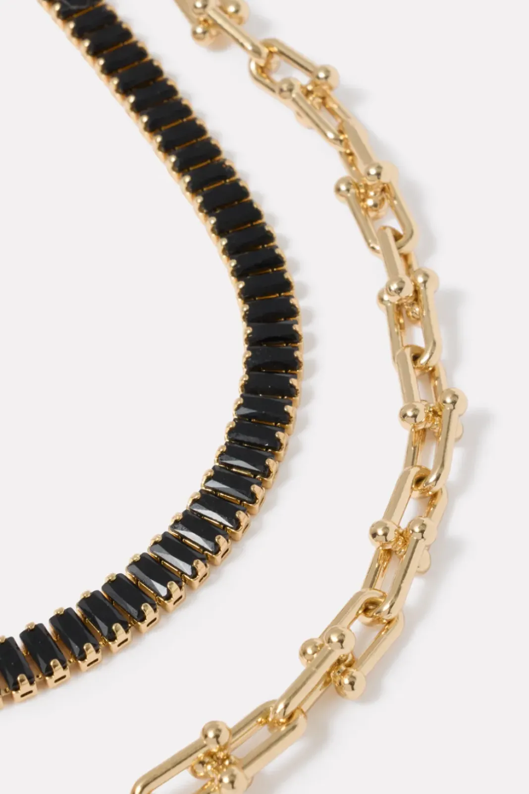 Jewelry<EVEREVE Biltmore Layered Necklace Gold/Black