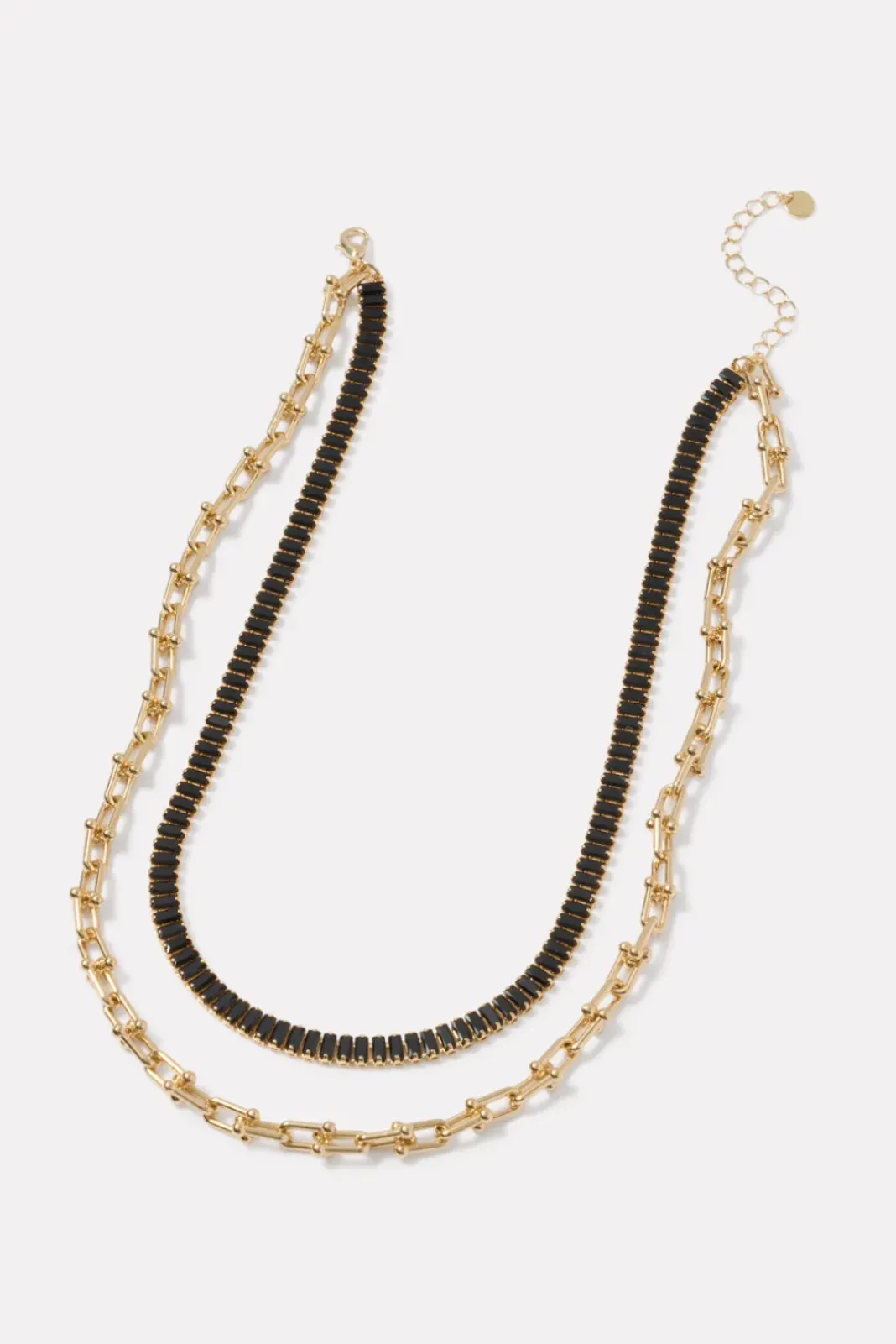 Jewelry<EVEREVE Biltmore Layered Necklace Gold/Black