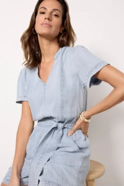 Jumpsuits & Rompers<EVEREVE Birdie Romper Chambray