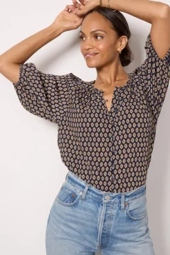 Tops & Tees<SANCTUARY Blouson Soft Blouse Windchime