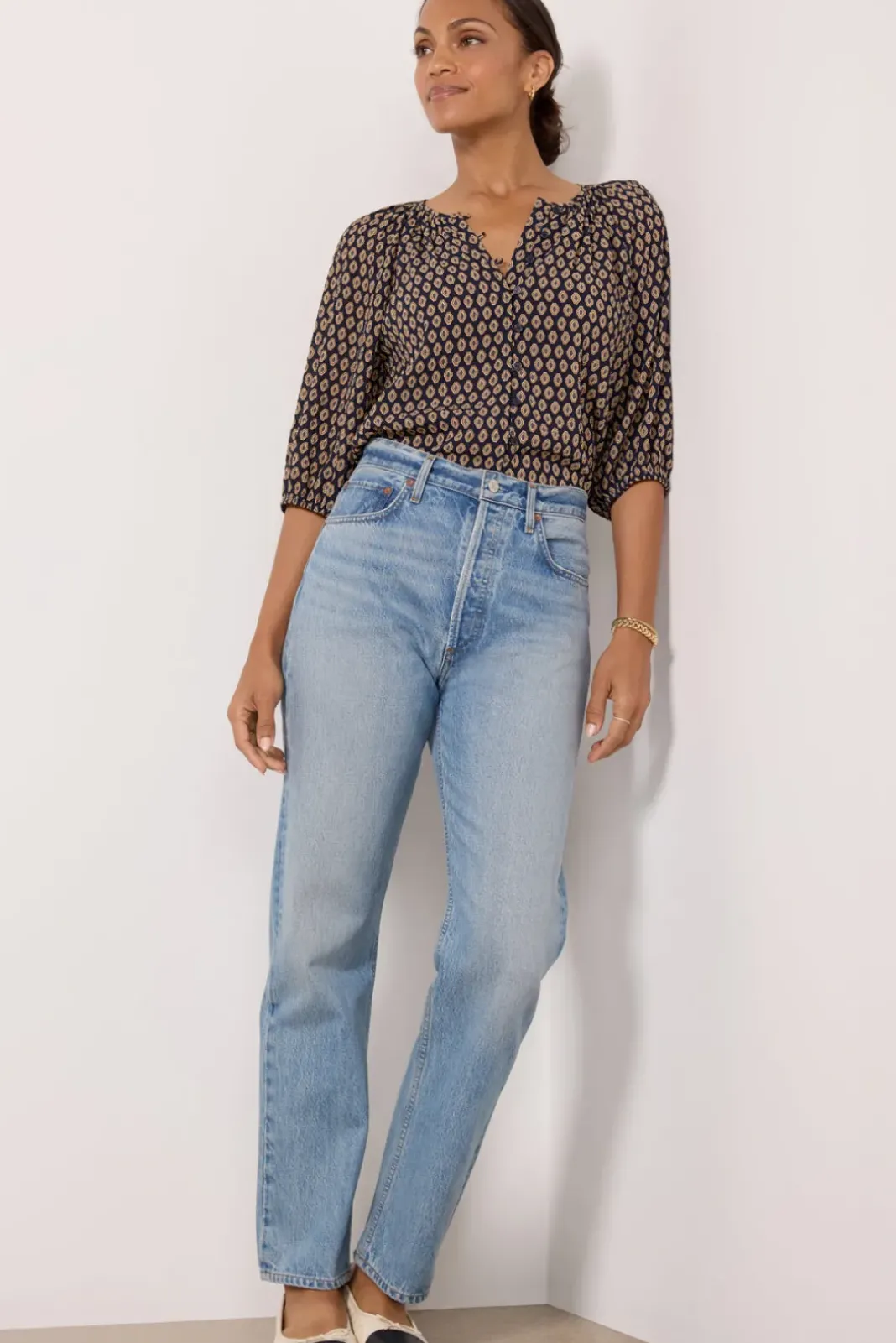 Tops & Tees<SANCTUARY Blouson Soft Blouse Windchime