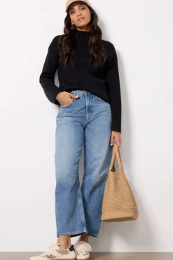 Sweaters<EVEREVE Bonnie Mock Neck Pullover Black