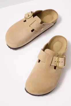 Shoes<BIRKENSTOCK Boston Big Buckle Sandcastle