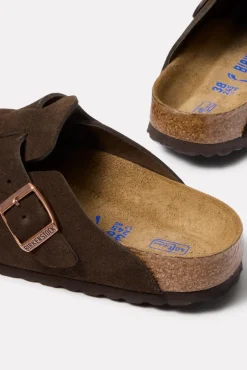 Shoes<BIRKENSTOCK Boston Soft Footbed Mocha