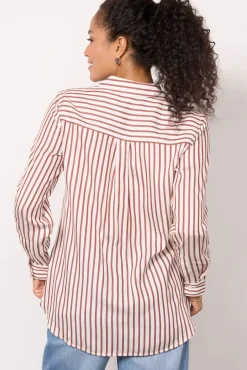 Tops & Tees<CLOTH AND STONE Boyfriend Shirt Auburnstripe