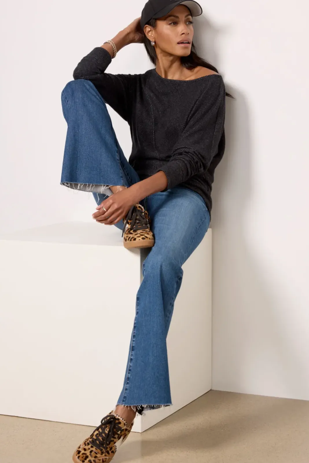 Tops & Tees<EVEREVE Brielle Off Shoulder Top Darkgreyheather