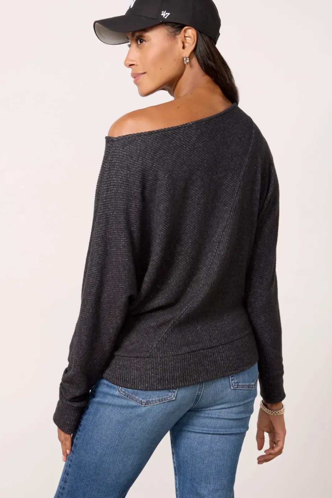 Tops & Tees<EVEREVE Brielle Off Shoulder Top Darkgreyheather