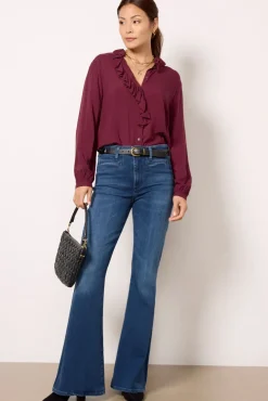 Tops & Tees<VELVET Briya Blouse Malbec