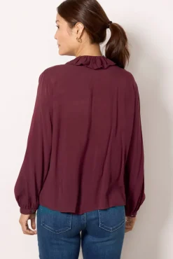 Tops & Tees<VELVET Briya Blouse Malbec