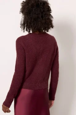 Sweaters<Z SUPPLY Brooke Cardigan Berrywine