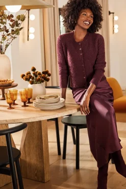 Sweaters<Z SUPPLY Brooke Cardigan Berrywine