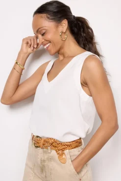 Tops & Tees<EVEREVE Brooklyn Tencel Tank Offwhite