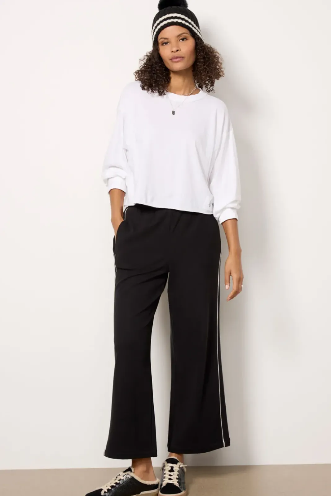 Pants & Leggings|Matching Sets<VARLEY Brushed Rib Wide Leg Pant 28` Black