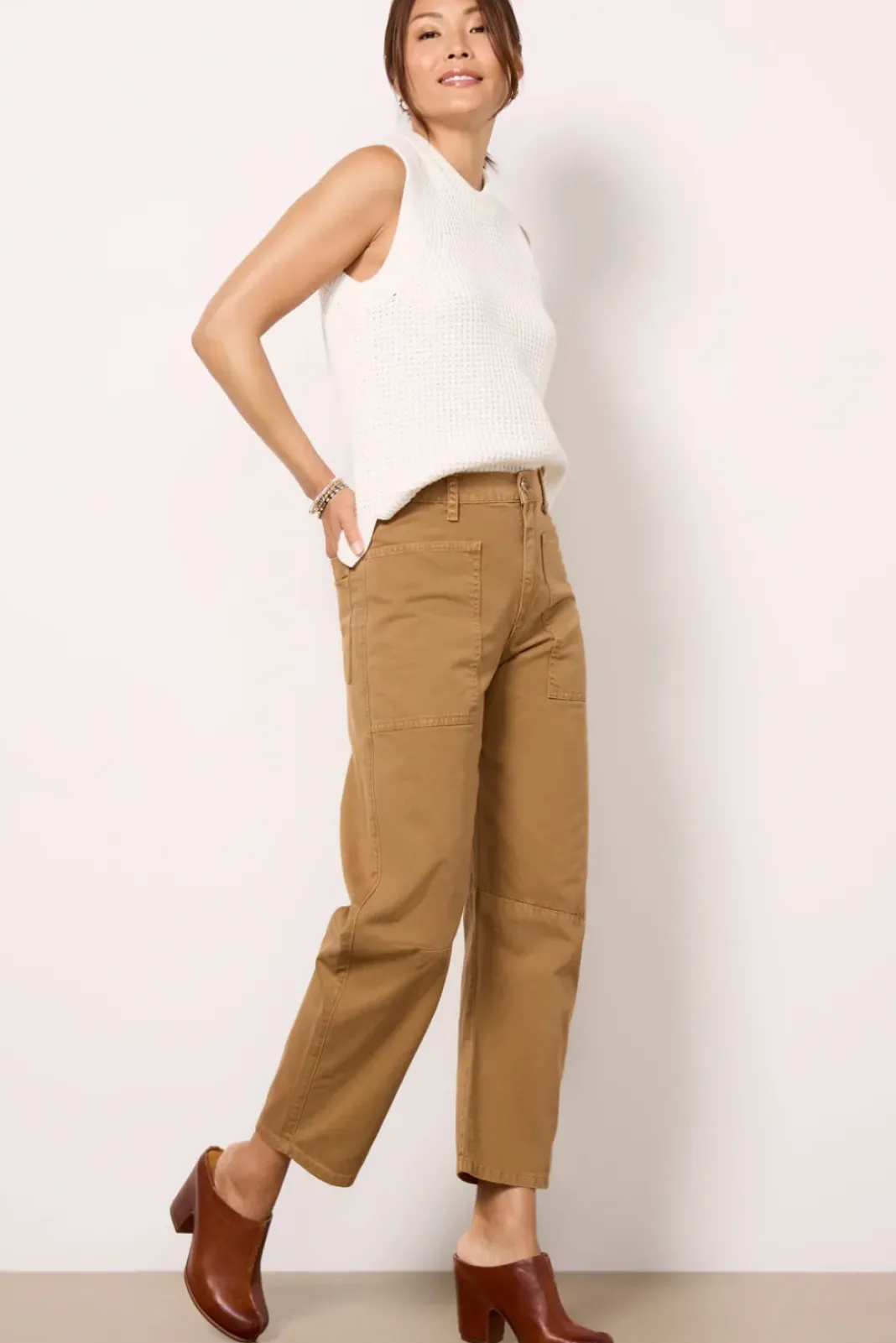 Pants & Leggings<VELVET Brylie Barrel Leg Pant Clove