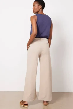Pants & Leggings<AG Caden Wide Leg Flax