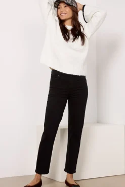 Jeans<CITIZENS OF HUMANITY Caia High Rise Straight Plushblack
