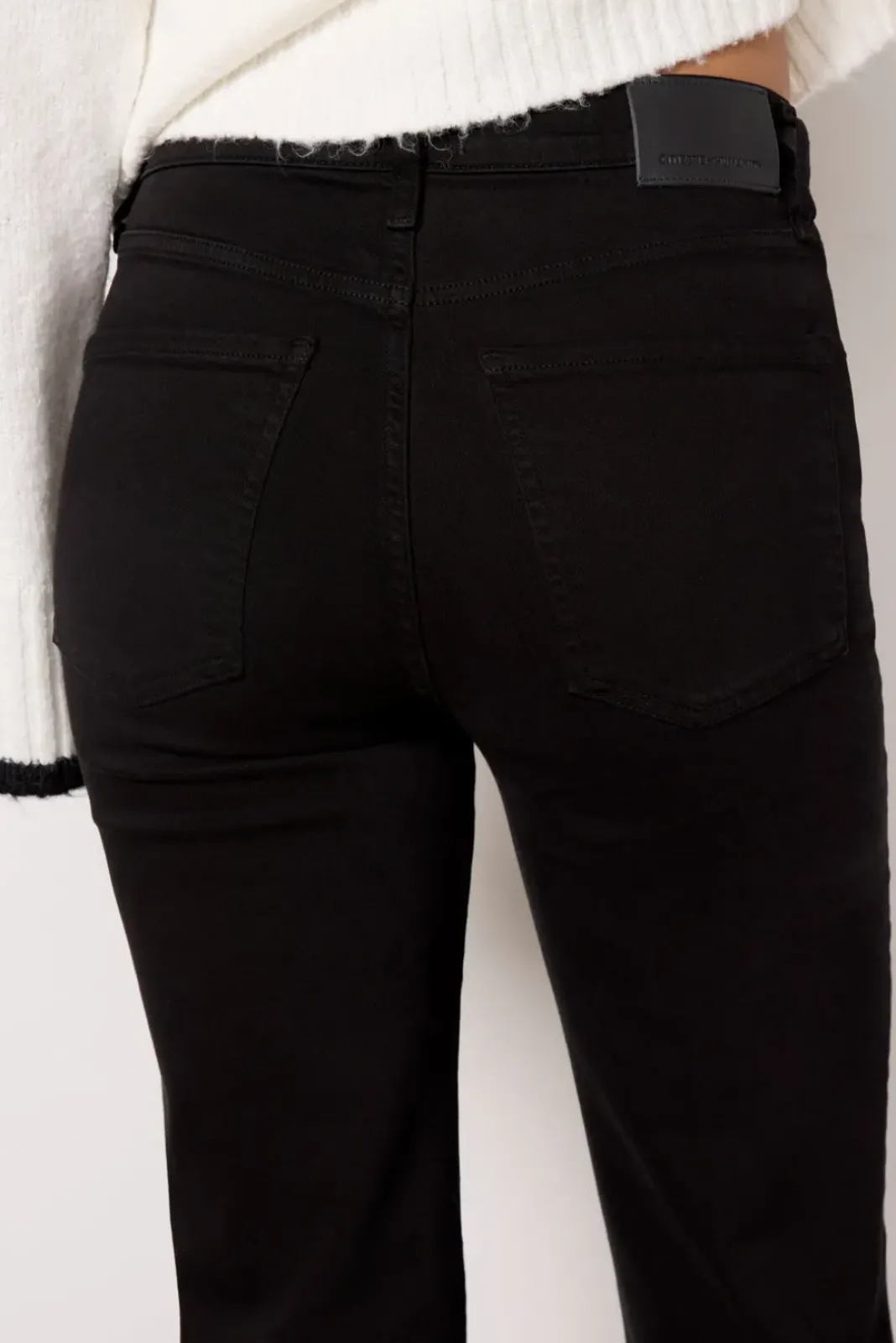 Jeans<CITIZENS OF HUMANITY Caia High Rise Straight Plushblack