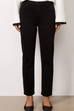 Jeans<CITIZENS OF HUMANITY Caia High Rise Straight Plushblack
