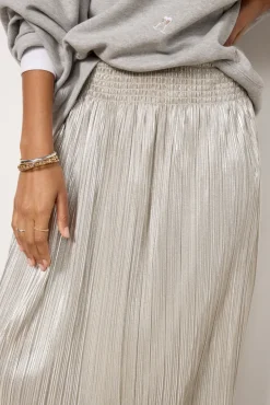 Skirts|Matching Sets<EVEREVE Cait Pleated Skirt Silver