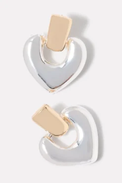 Jewelry<EVEREVE Caldwell Heart Knockers Gold/Silver