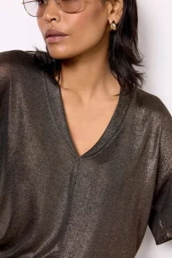 Tops & Tees<EVEREVE Callen Foil Tee Bronze