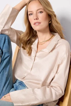 Tops & Tees<CITIZENS OF HUMANITY Camilia Shirt Sandatlasstripe
