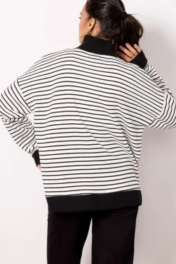 Tops & Tees<EVEREVE Camryn Stripe Top White/Black