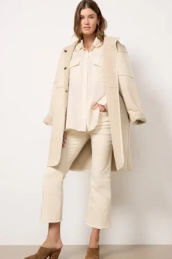 Blazers & Jackets<VELVET Cara Sherpa Coat Ecru