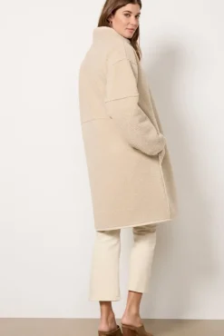 Blazers & Jackets<VELVET Cara Sherpa Coat Ecru
