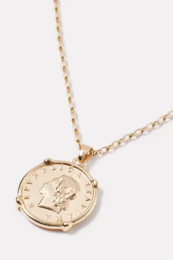 Jewelry<EVEREVE Carlton Coin Necklace Gold