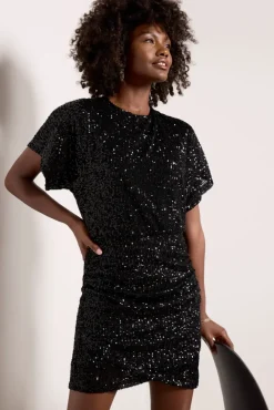 Dresses<Z SUPPLY Carmela Sequin Dress Black