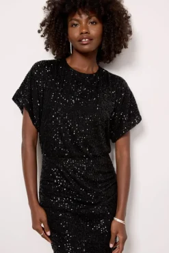 Dresses<Z SUPPLY Carmela Sequin Dress Black