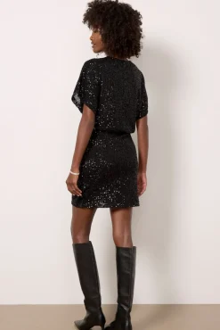 Dresses<Z SUPPLY Carmela Sequin Dress Black