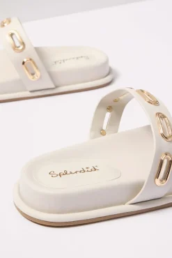 Shoes<SPLENDID FOOTWEAR Carmen Slide Sandal Ivory