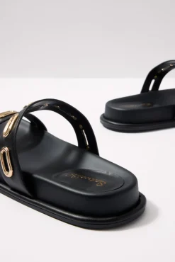 Shoes<SPLENDID FOOTWEAR Carmen Slide Sandal Black