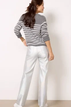 Pants & Leggings<PISTOLA Cassie Metallic Straight Leg Prism