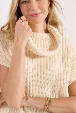 Sweaters<525 Cate Vest Cream