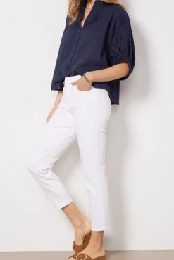 Jeans<KUT FROM THE KLOTH Catherine Straight Crop Opticwhite