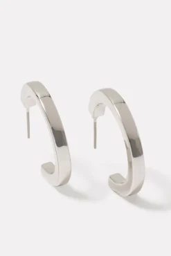 Jewelry<EVEREVE Cecily Flat Hoops Silver