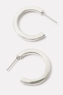 Jewelry<EVEREVE Cecily Flat Hoops Silver