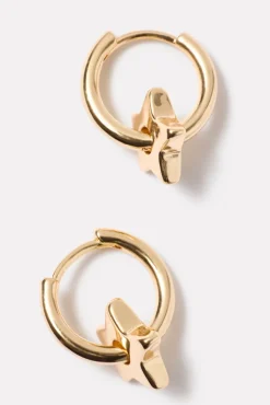 Jewelry<EVEREVE Celestial Star Huggies Gold