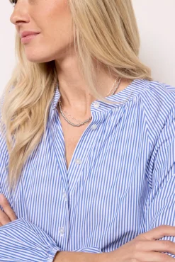 Tops & Tees<EVEREVE Cella Stripe Long Sleeve Top Blue