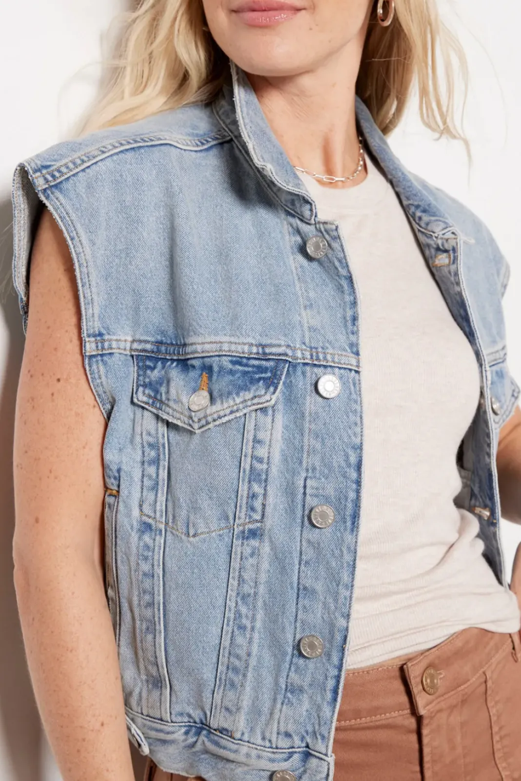 Blazers & Jackets<AGOLDE Charli Vest Immortal