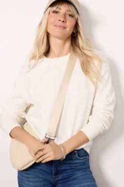Sweatshirts<EVEREVE Charlize Crew Neck Sweatshirt Cream