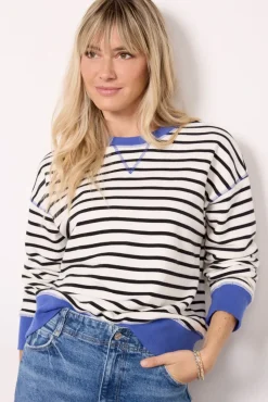 Sweatshirts<EVEREVE Charlize Crew Neck Sweatshirt Cobaltstripe
