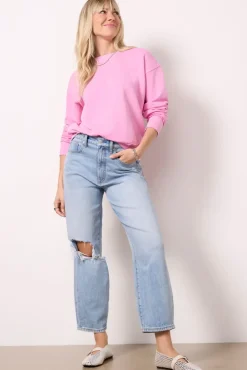 Sweatshirts<EVEREVE Charlize Crew Neck Sweatshirt Orchid